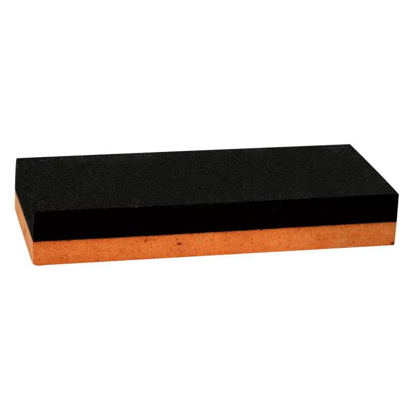 Pierre à affûter rectangulaire double face 125 x 50 x 25 mm grain moyen et fin Pierre à affûter rectangulaire double face 125 x 50 x 25 mm grain moyen et fin