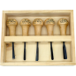 Coffret de 5 gouges de sculpteur Coffret de 5 gouges de sculpteur