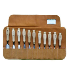 Trousse 11 ciseaux à bois sculpteur – Acier Cr-V 59-62 HRC | Emile Peyron