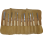 Trousse cuir 11 outils sculpture