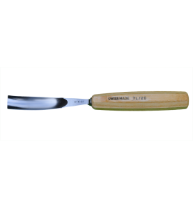 Gouge cintrée demi creuse 20 mm