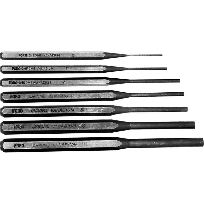 Chasse goupilles - jeu de 7 outils