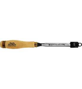 Ciseaux de sculpteur 6mm manche bois double virole laitonnée