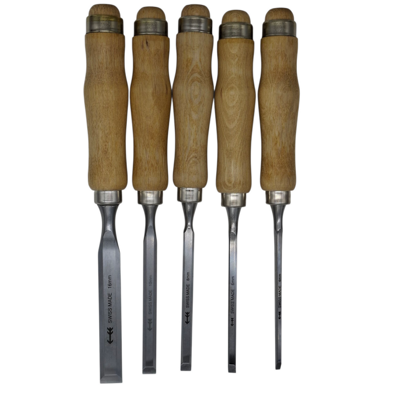 5 Ciseaux à Bois ébénisterie 5 Ciseaux à Bois ébénisterie