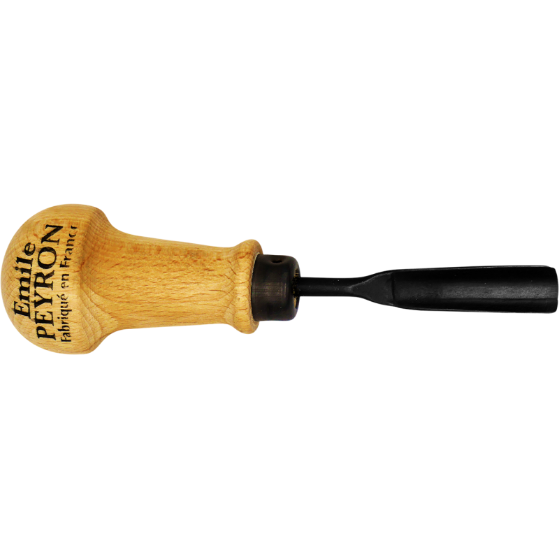 Gouge de sculpteur creuse 4 mm