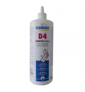 Colle à bois vinylique Kleiberit 314.3 D4 haute résistance à l'eau - Bidon de 1 kg.