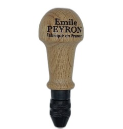 Mandrin à manche poire en bois pour micro-perçage manuel de 0,3 à 3,5 mm.