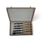 Coffret de 5 bédanes de menuisier forgés (4 à 12 mm) en boîte bois – Émile Peyron Coffret de 5 bédanes de menuisier forgés (4 à 12 mm) en boîte bois – Émile Peyron