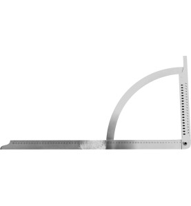 Équerre Alpha professionnelle pour le traçage de charpente et de toiture.