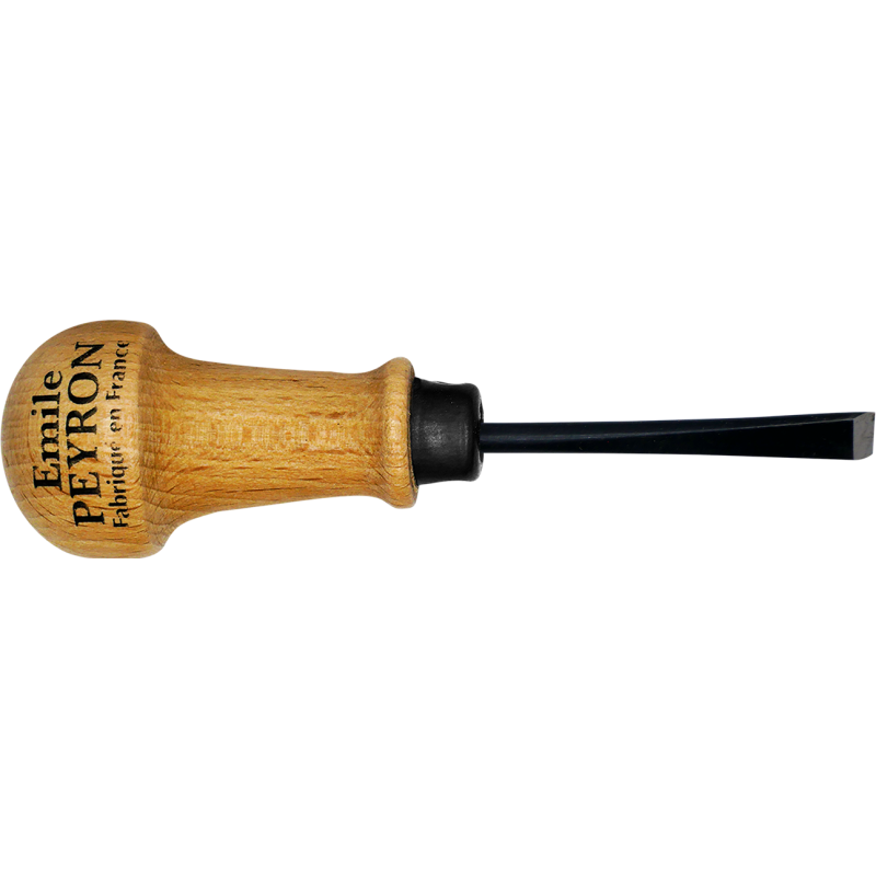 Gouge de sculpteur plate droite 10mm