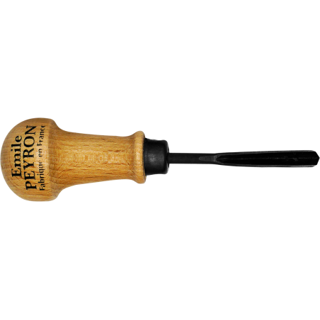 Gouge de sculpteur en V 8mm| Outillage Emile Peyron