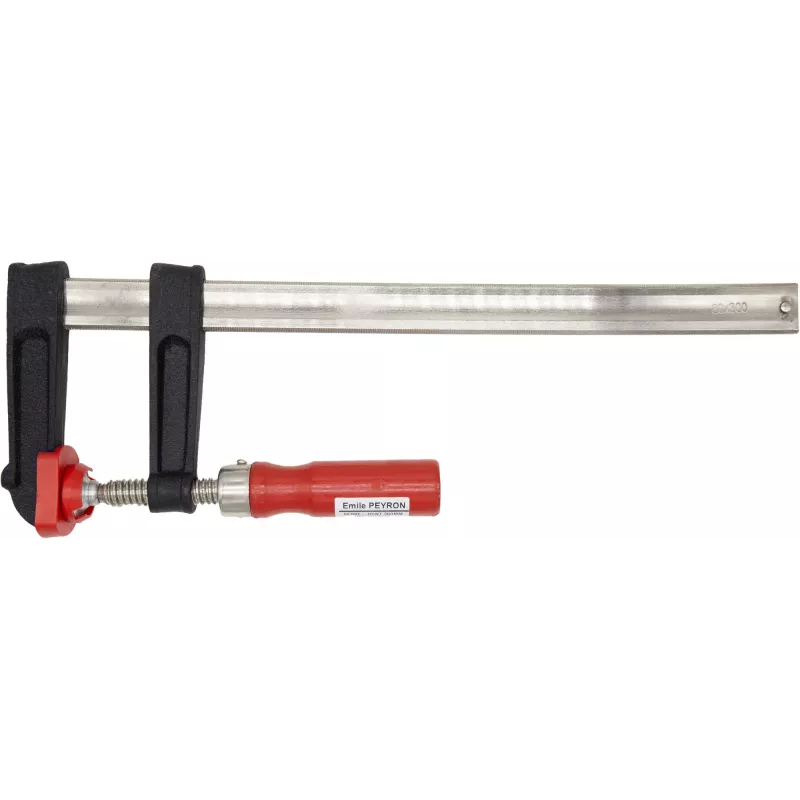 Serre-joint à manche bois 80mm x 500mm