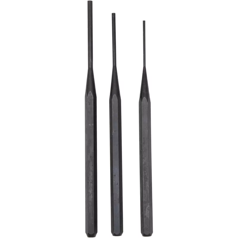 Jeu de 3 chasse-goupilles 2, 3 et 4 mm – Corps hexagonal en acier Chrome-Vanadium