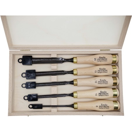 Coffret de Gouges de sculpteur| Outillage Emile Peyron