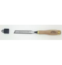 Ciseau de sculpteur 20mm manche bois laitonné | Emile Peyron outillage