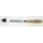 Ciseau néron de sculpteur 20 mm lame oblique à gauche – Manche charme virolé Émile Peyron