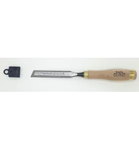 Ciseau de sculpteur 20mm manche bois laitonné | Emile Peyron outillage