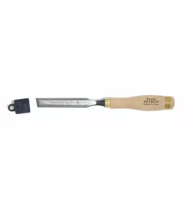 Ciseau de sculpteur 20mm manche bois laitonné | Emile Peyron outillage