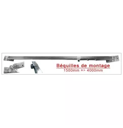 Béquille de montage ossature bois – Étais tirant-poussant 1500–4000 mm | Haute robustesse