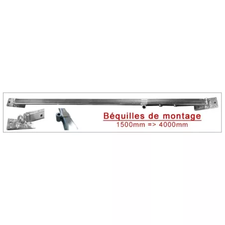 Béquille de montage ossature bois – Étais tirant-poussant 1500–4000 mm | Haute robustesse