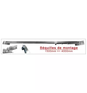 Béquille de montage ossature bois – Étais tirant-poussant 1500–4000 mm | Haute robustesse