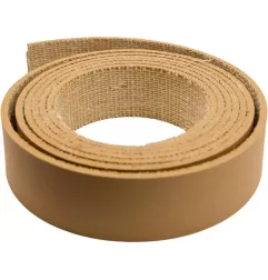 Garniture de protection en liège et caoutchouc pour bandage de volant de scie à ruban.