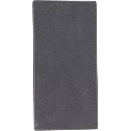 Détail de la texture minérale homogène et du grain fin 1000 de la pierre naturelle à affûter rectangulaire