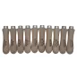 Lot de 10 manches de lime en bois 110 mm (grand modèle) - Viroles acier