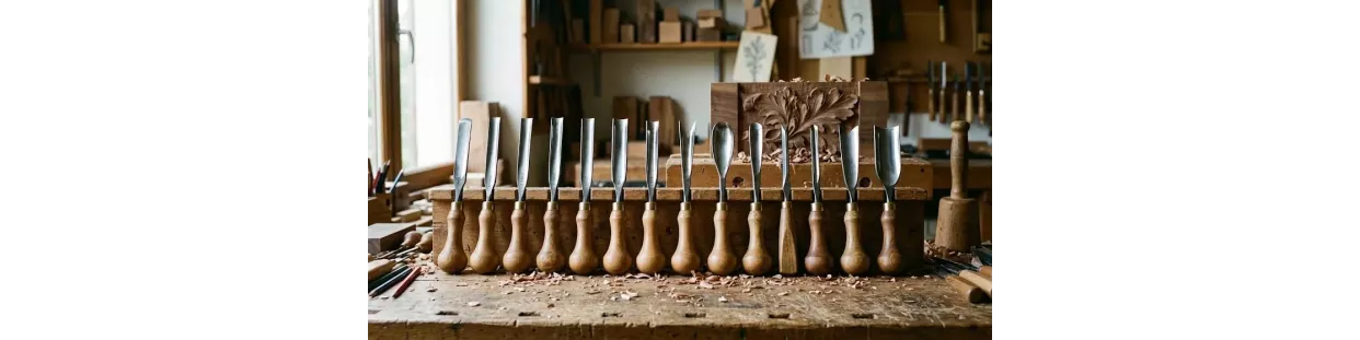 Gouges de sculpteur sur bois et coffrets | Émile Peyron