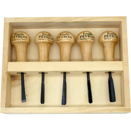 Coffret de 5 gouges de...