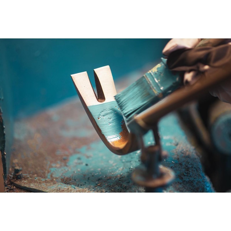 Pied de biche GROSS en acier forgé - 900 x 30 x 17 mm - Bleu
